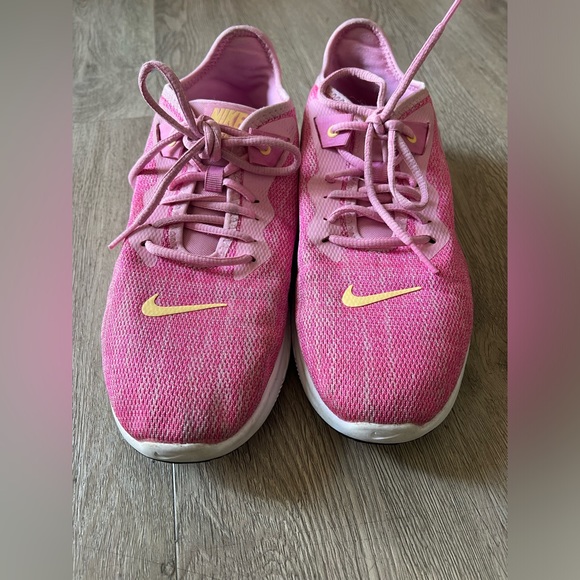 Nike Women's Flex Trainer 9 Sneaker, Pink Rise/Melon Tint-Laser Fuchsia, 10 - Picture 10 of 12